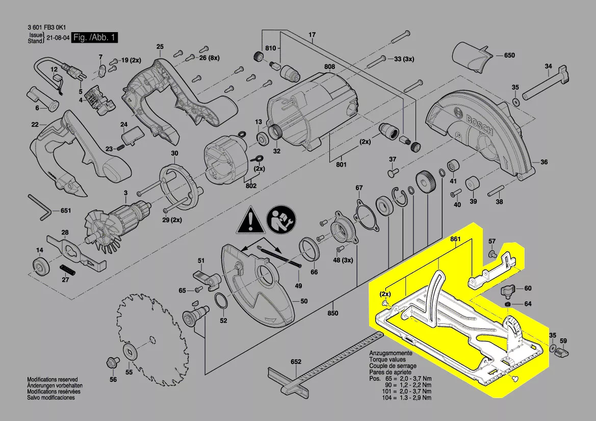 Plaque de base réf. 1 619 PB4 035 Bosch